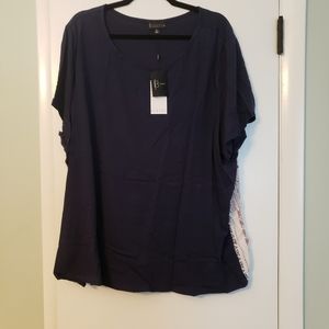 Navy scoop neck t shirt